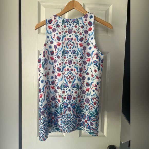 Adrienne Vittadini Women’s Floral Print Sleeveless Blouse Top Size M - Picture 4 of 4